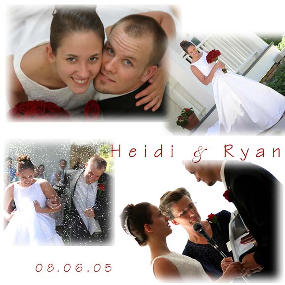 Heidi & Ryan Henderson wedding, August 6, 2005.