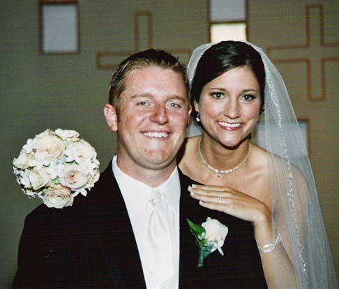 The happy couple, Chris & Jessy
